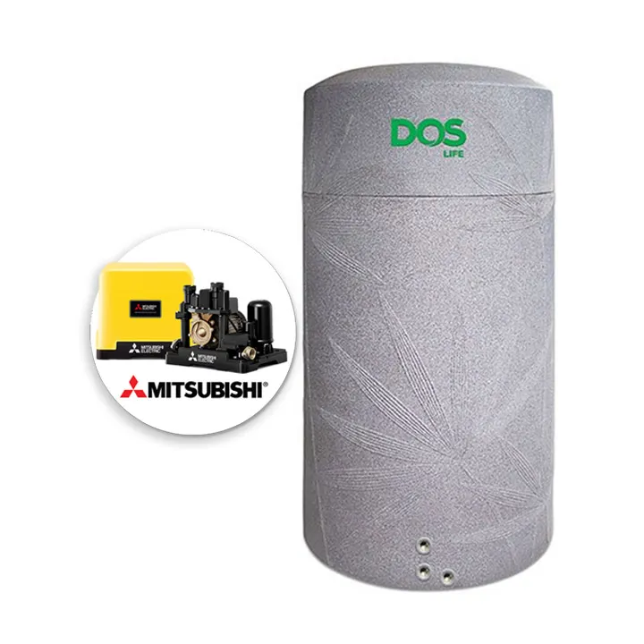 แทงค์น้ำ DOS 1500 ลิตร พร้อมปั๊ม MITSUBISHI