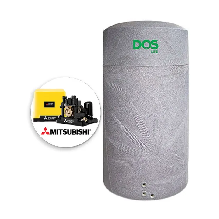 แทงค์น้ำ DOS 2000 ลิตร พร้อมปั๊ม MITSUBISHI 300W