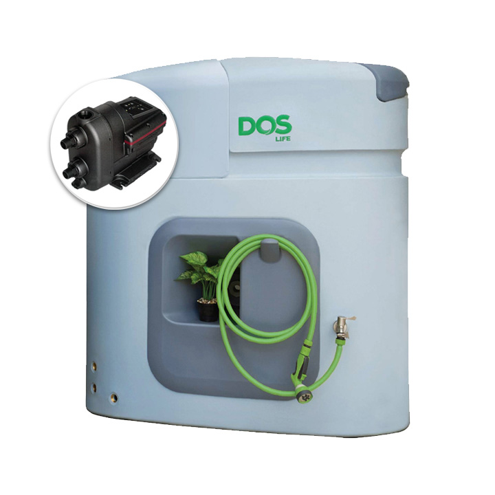 แทงค์น้ำ DOS WATER PAC PRO 1500 ลิตร พร้อมปั๊ม GRUNDFOS 550W