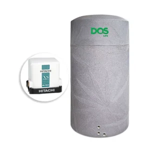 แทงค์น้ำ DOS 2000 ลิตร พร้อมปั๊ม HITACHI 350W