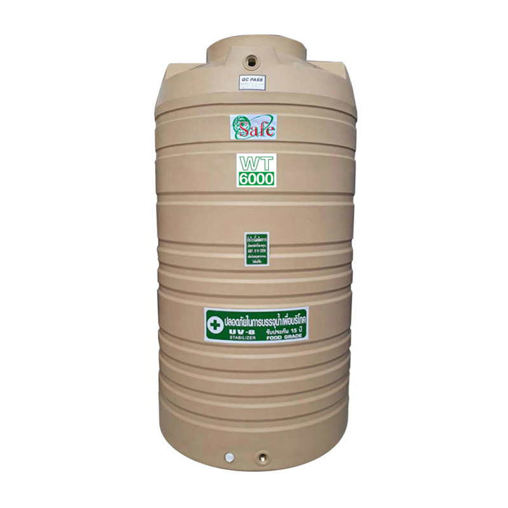 แทงค์น้ำ PE 6000 ลิตร Safe รุ่น WT6000CM